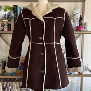 Arizona Jean Company Brown and Cream Jacket Vintage 90’s Penny Lane
